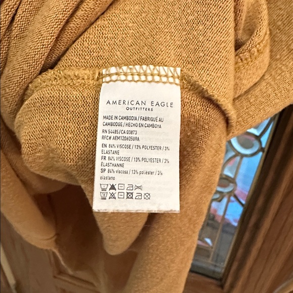 068 American Eagle Mustard Yellow Top - Picture 6 of 6